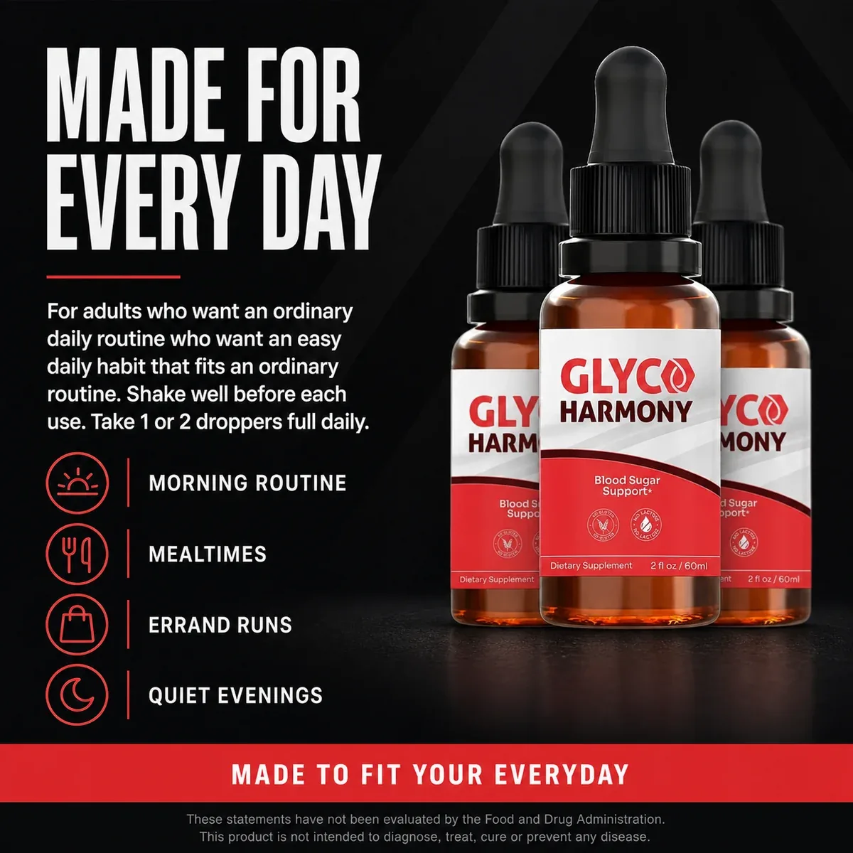Glyco Harmony who it is for everyday moments panel